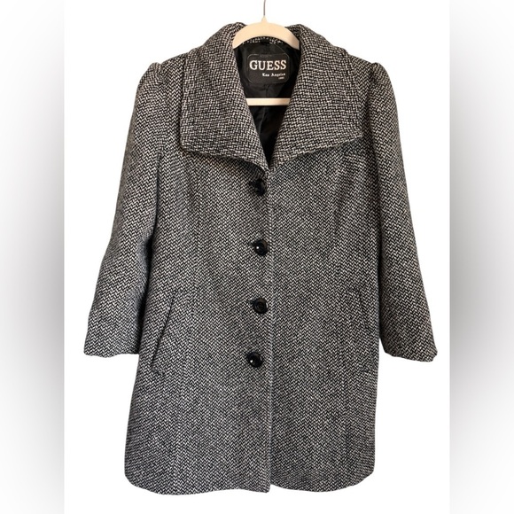 Guess Jackets & Blazers - Guess Los Angeles Tweed Coat/Jacket